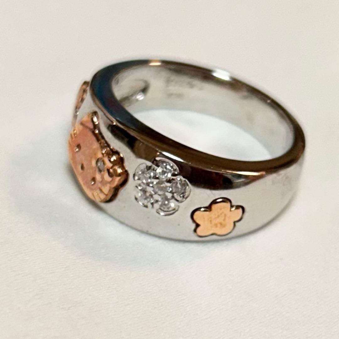 K18 SV925 ハローキティ2003 指輪