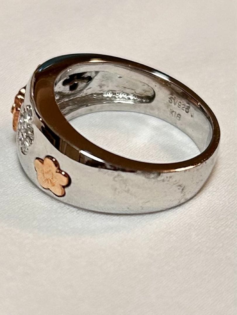 K18 SV925 ハローキティ2003 指輪