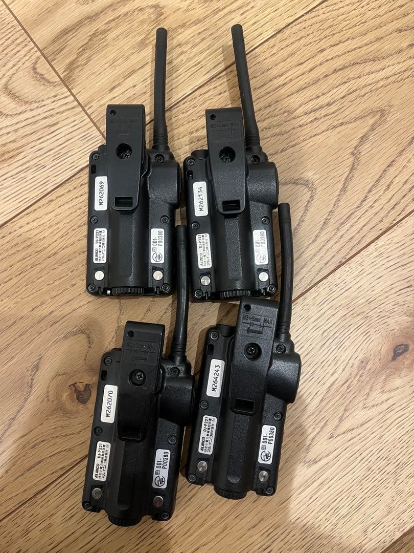 ALINCO DJ-P221 トランシーバー 4台セット