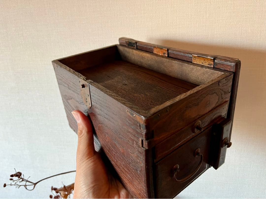 骨董 アンティーク 掛硯 古道具 文房具 万年筆 算盤 木箱 大正 昭和レトロ