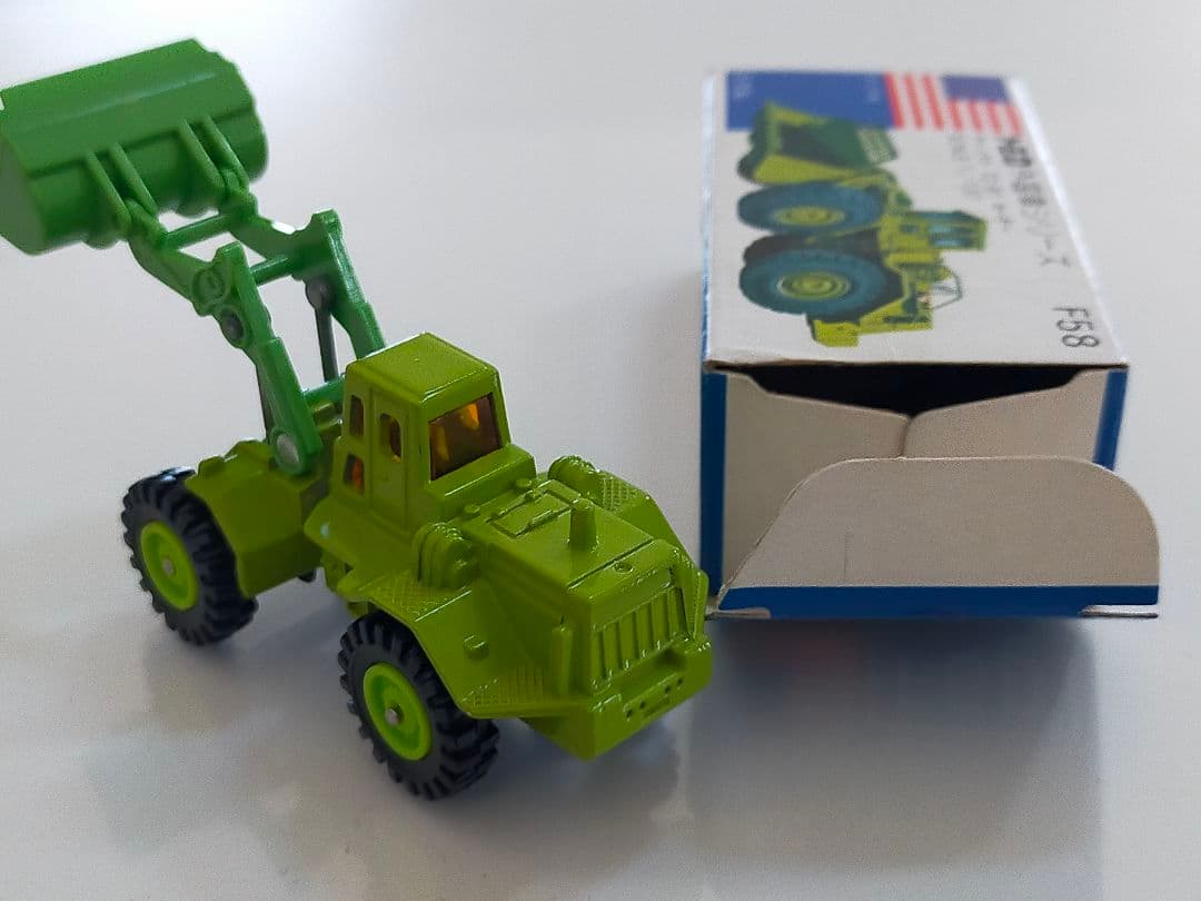 最初期 レア F58-1 テレックス ローダー 青箱 トミカ TEREX 日本製