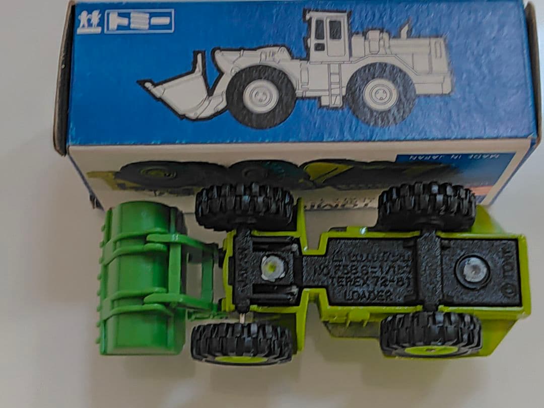 最初期 レア F58-1 テレックス ローダー 青箱 トミカ TEREX 日本製