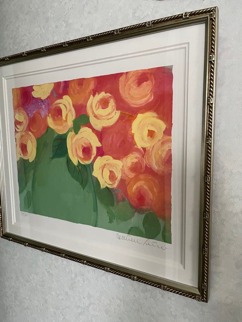 額装版画　65枚　希少　限定ジクレー　ジニー・キム　直筆サイン　証明書　15万