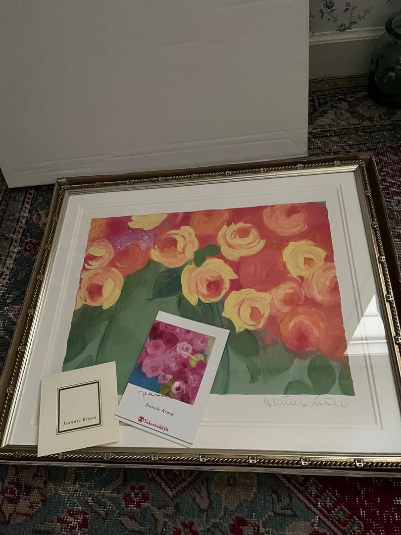 額装版画　65枚　希少　限定ジクレー　ジニー・キム　直筆サイン　証明書　15万