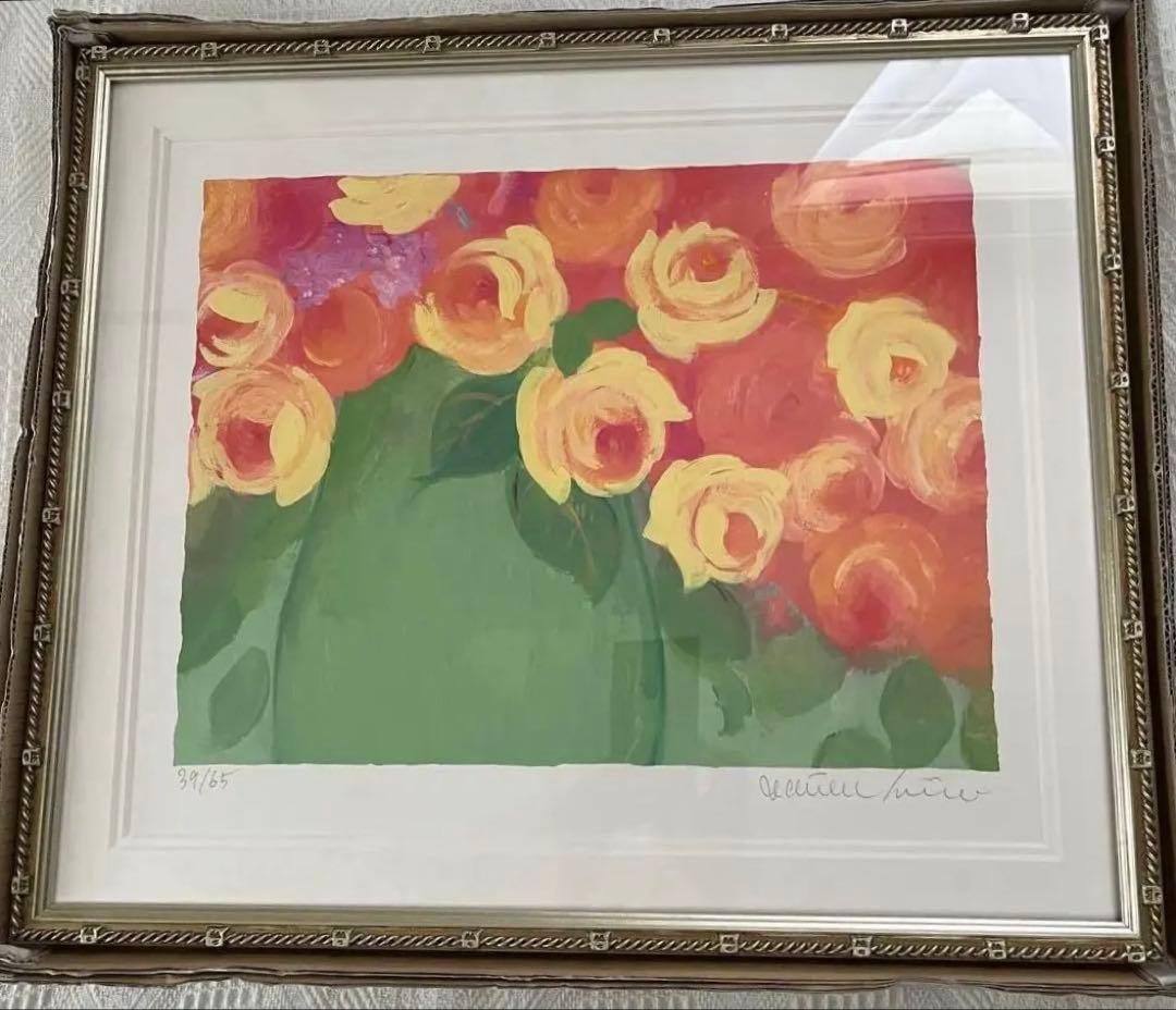 額装版画　65枚　希少　限定ジクレー　ジニー・キム　直筆サイン　証明書　15万