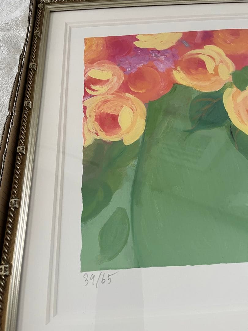 額装版画　65枚　希少　限定ジクレー　ジニー・キム　直筆サイン　証明書　15万