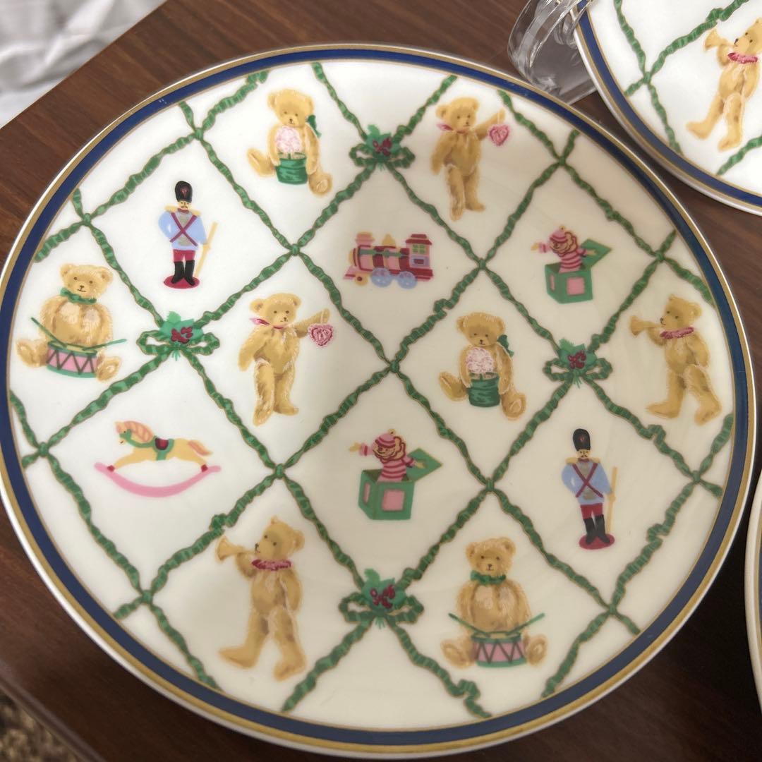 ナルミ ホールマーク テディベア 美品 ケーキ皿 5枚 セット