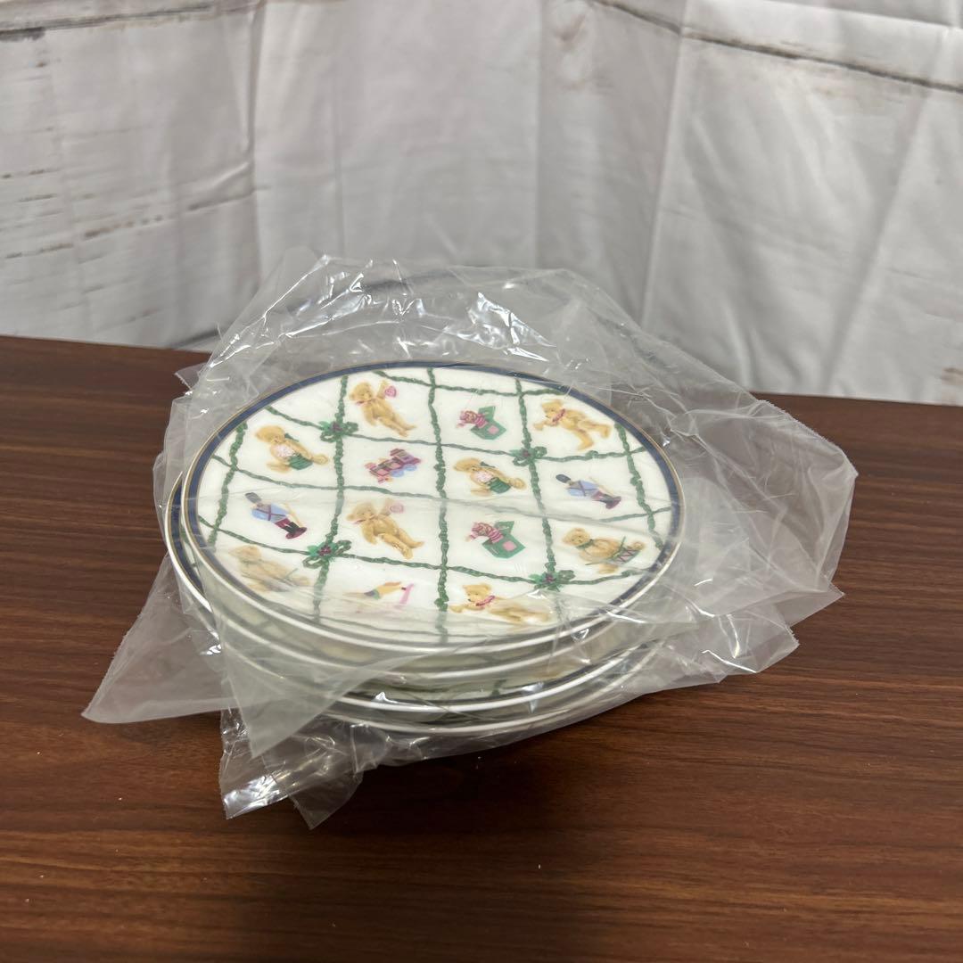 ナルミ ホールマーク テディベア 美品 ケーキ皿 5枚 セット