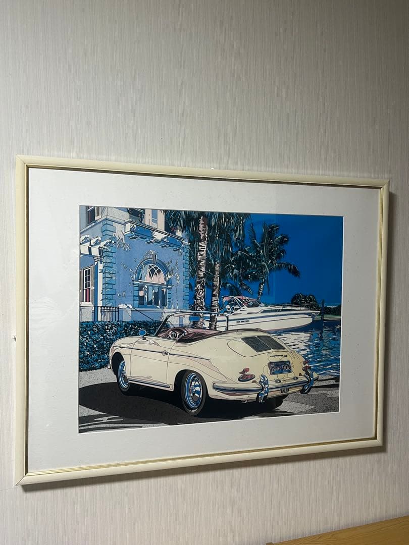 鈴木英人　EIZIN SUZUKI 版画ポスターフレーム付