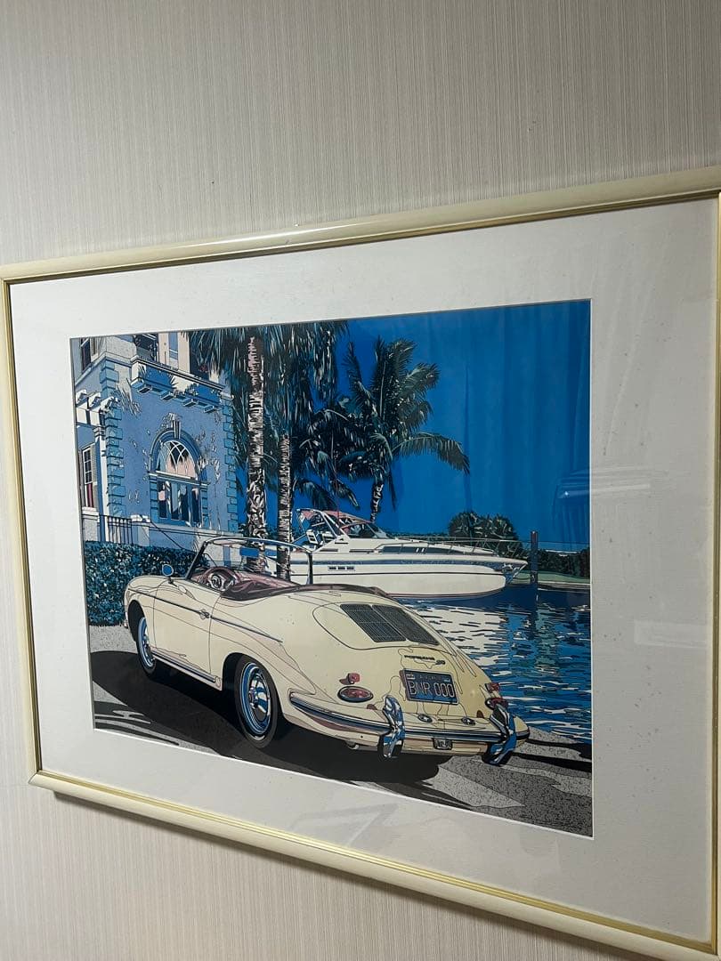 鈴木英人　EIZIN SUZUKI 版画ポスターフレーム付