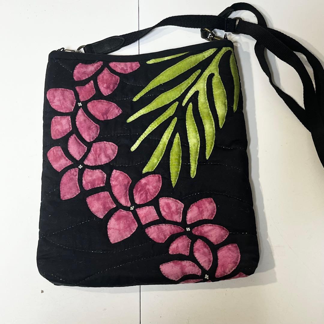 ハワイアンキルト　ショルダーバッグ　ハンドメイドバッグ