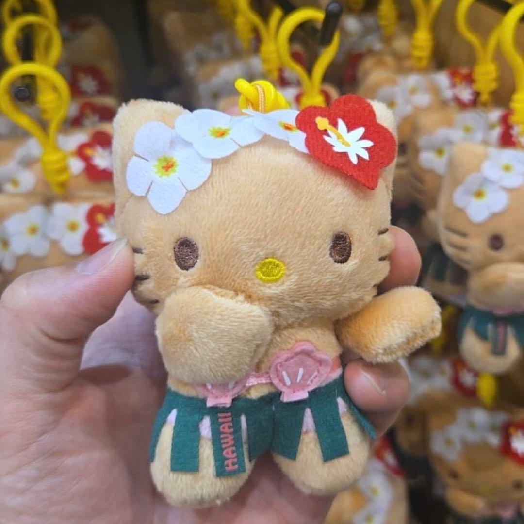 【新品】ハワイ限定　日焼けキティ　キティ　キーホルダー　ストラップ　サンリオ