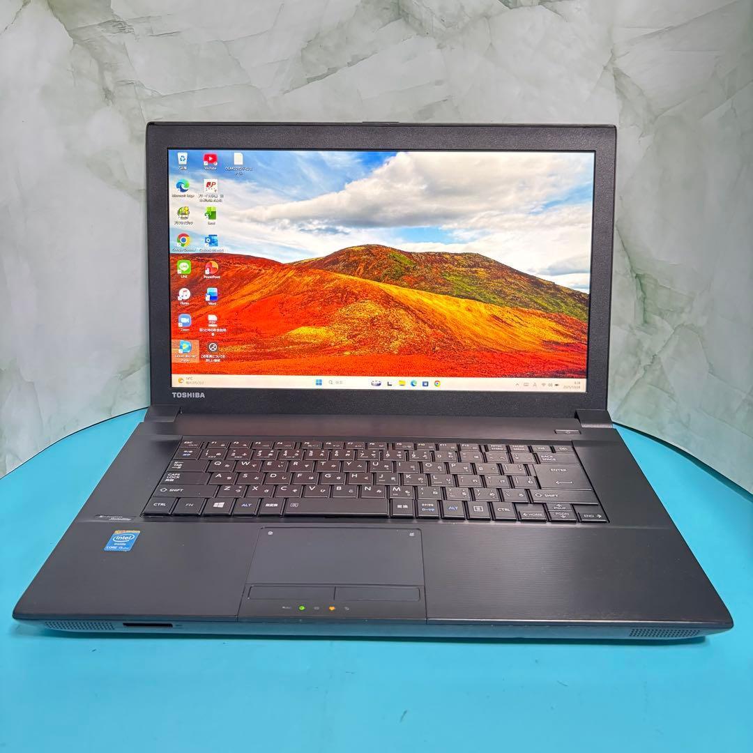 Core i5＆爆速SSD【オフィス付】東芝ノートPC★メモリ8GB★動作良好★
