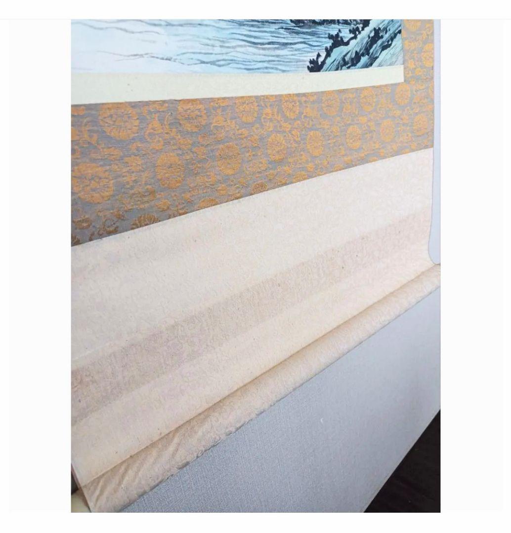 渓湾勝景山水図 龍脈 山水画 中国掛け軸 美術工芸品