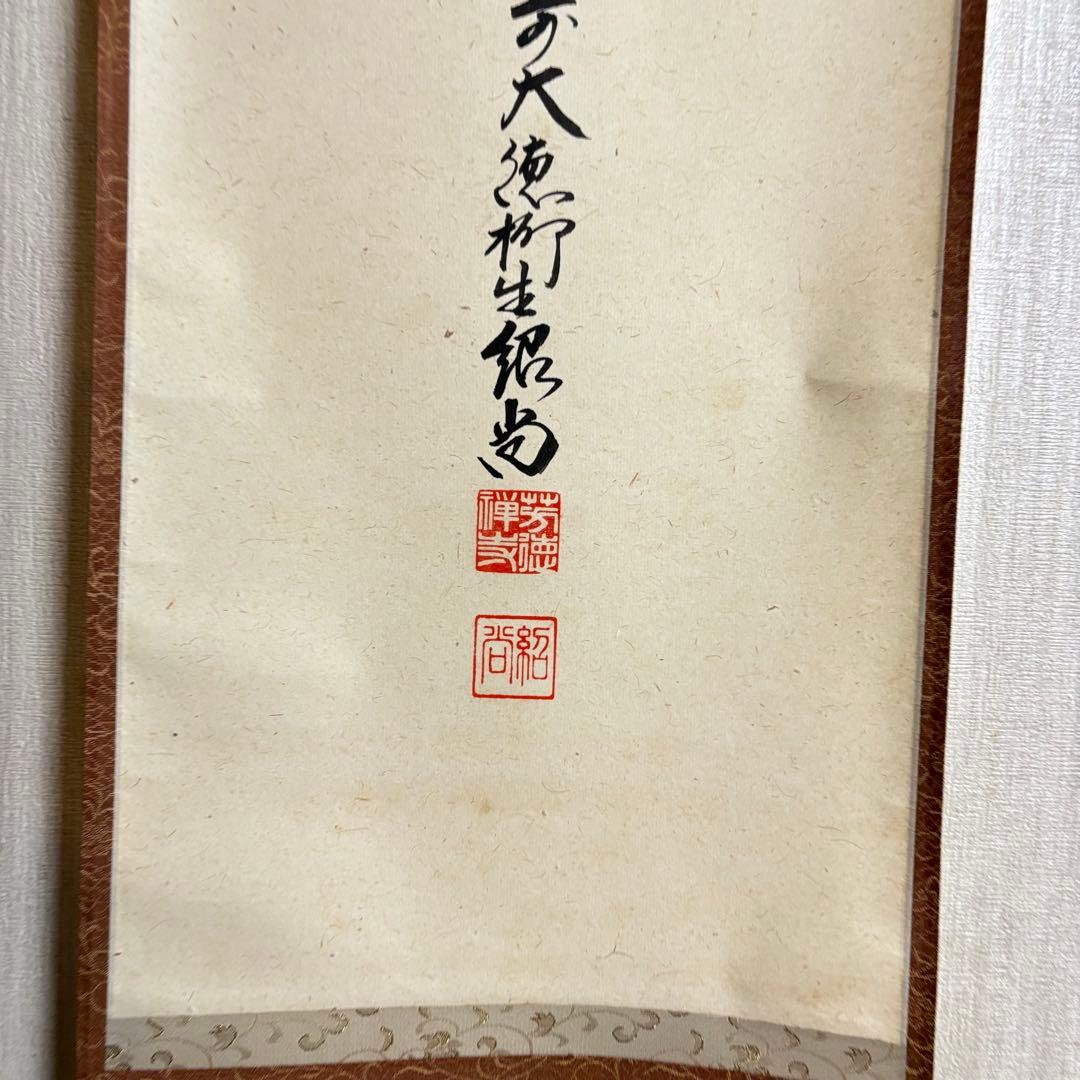 大徳寺 柳生紹尚「幸」掛軸 共箱 茶掛 茶道具 橋本紹尚 C-4