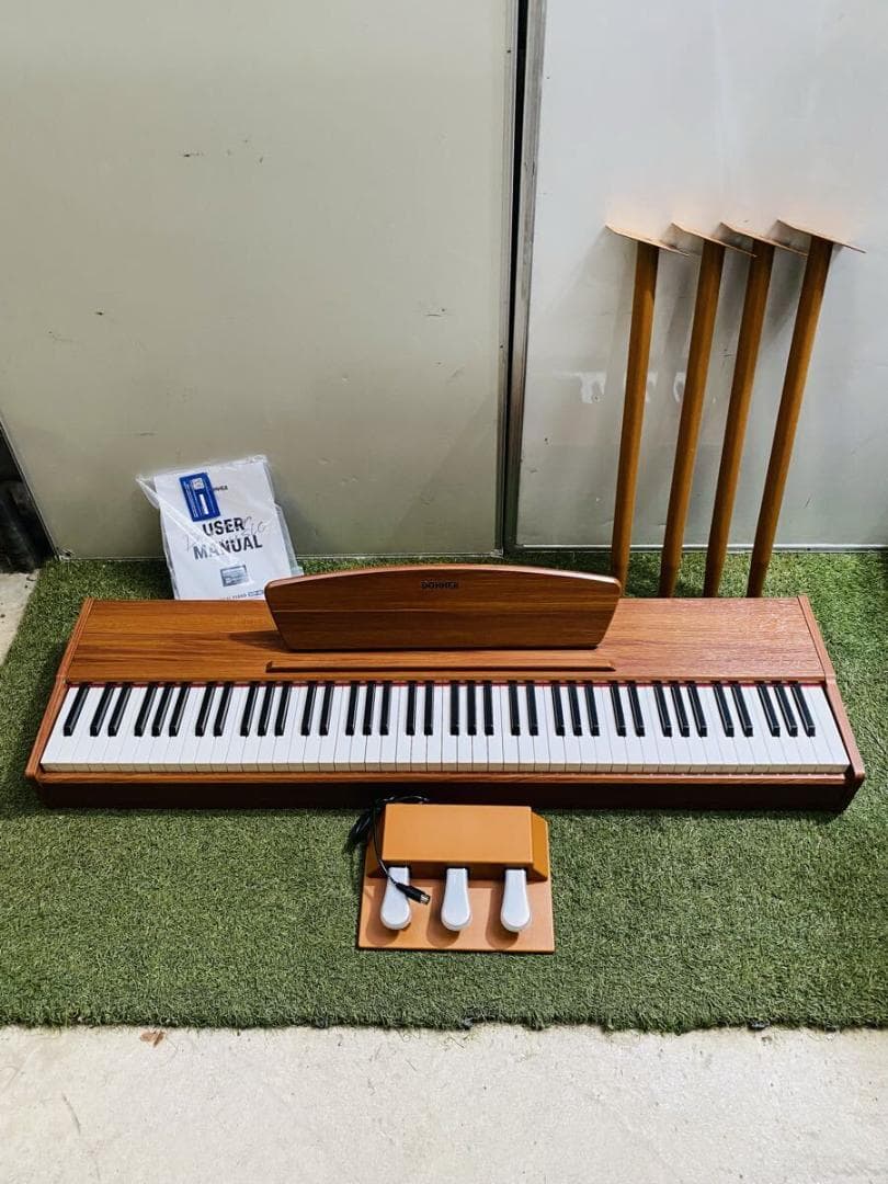 ■ DONNER DDP-80 電子ピアノ フットペダル付き 取説有り