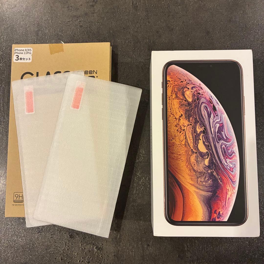 ちぃさん専用iPhone Ⅹs 64GB ゴールド SIMフリー 本体箱フィルム
