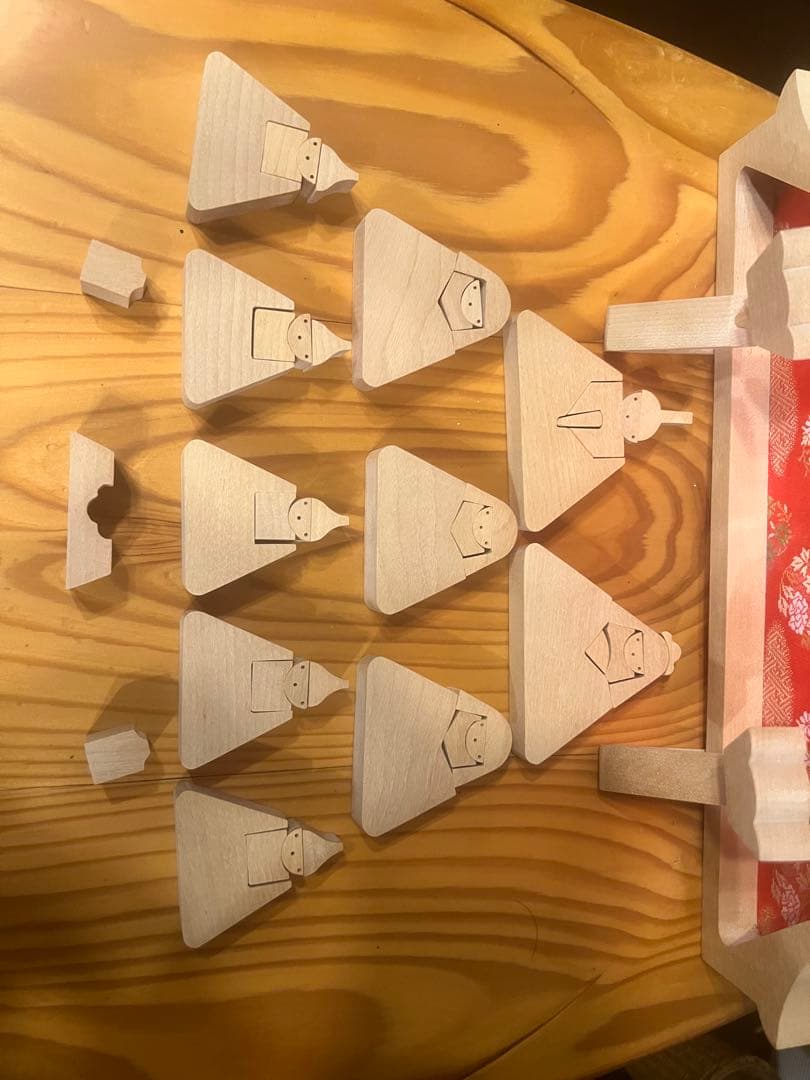 木製ひな祭り人形セット