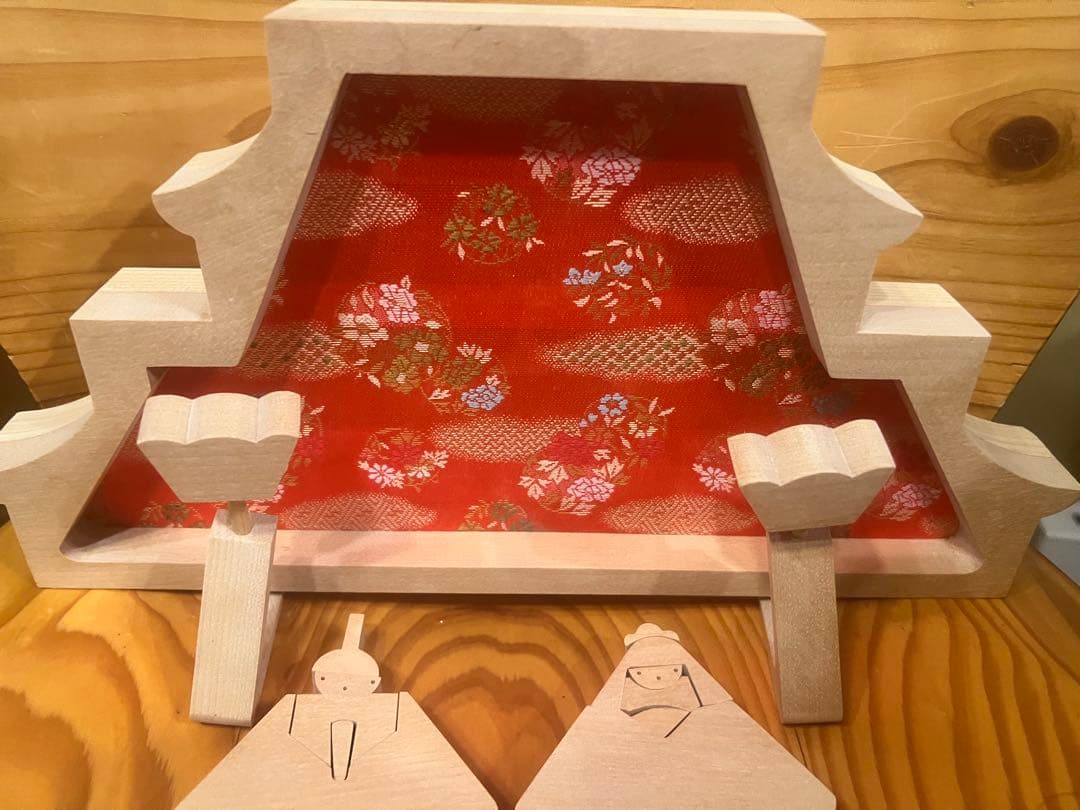 木製ひな祭り人形セット
