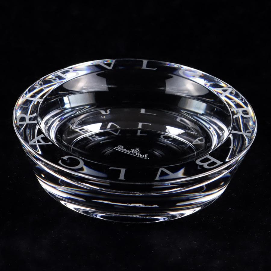 Y2392-2 ブルガリ ローゼンタール クリスタル アッシュトレイ 箱付き　せ