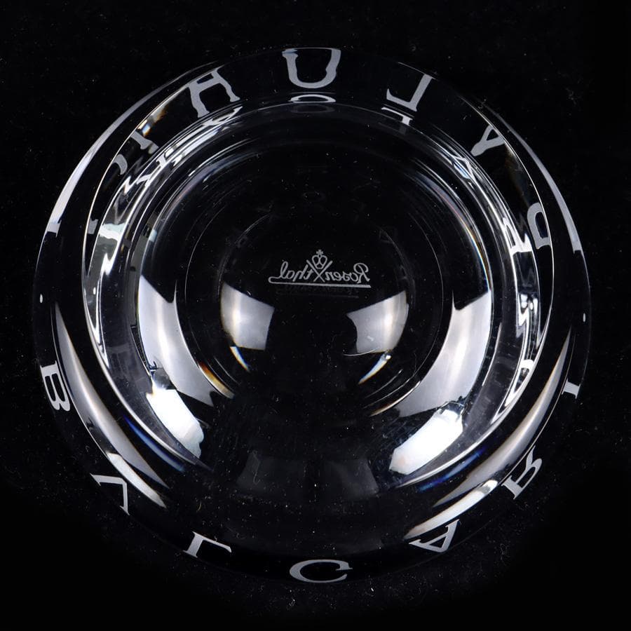 Y2392-2 ブルガリ ローゼンタール クリスタル アッシュトレイ 箱付き　せ