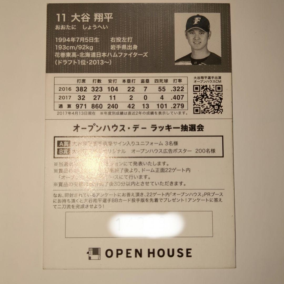大谷翔平日ハム　OPEN HOUSE