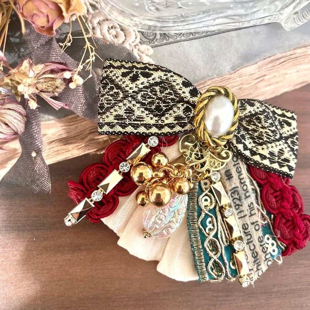 no.176 再販✩.*˚クリスマスカラーのアクセサリー