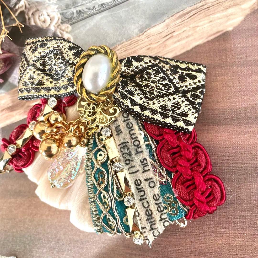 no.176 再販✩.*˚クリスマスカラーのアクセサリー