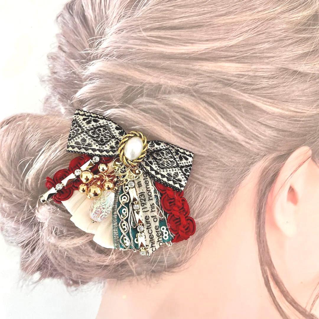 no.176 再販✩.*˚クリスマスカラーのアクセサリー