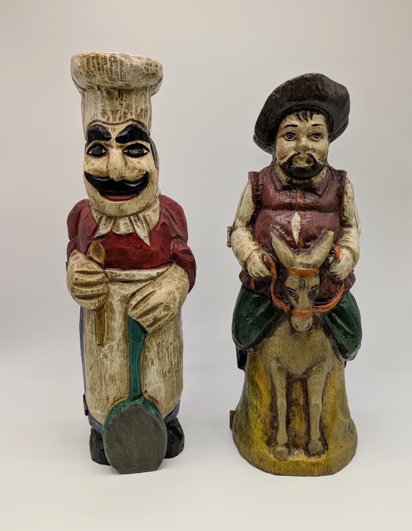 【希少4体セット】スペイン OURO社製 ボトル隠し人形 ドン・キホーテ 他