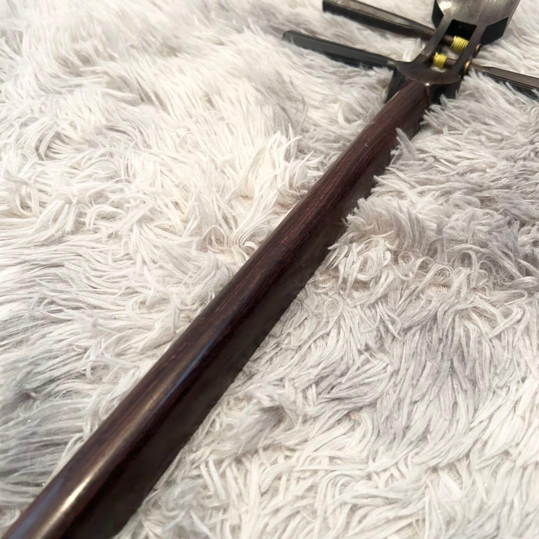 【極美品】三味線 細棹 和楽器 ケース付き 和柄装飾付