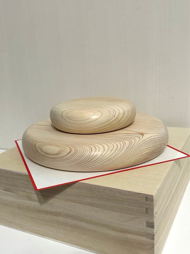 国産ヒノキ木製鏡餅①