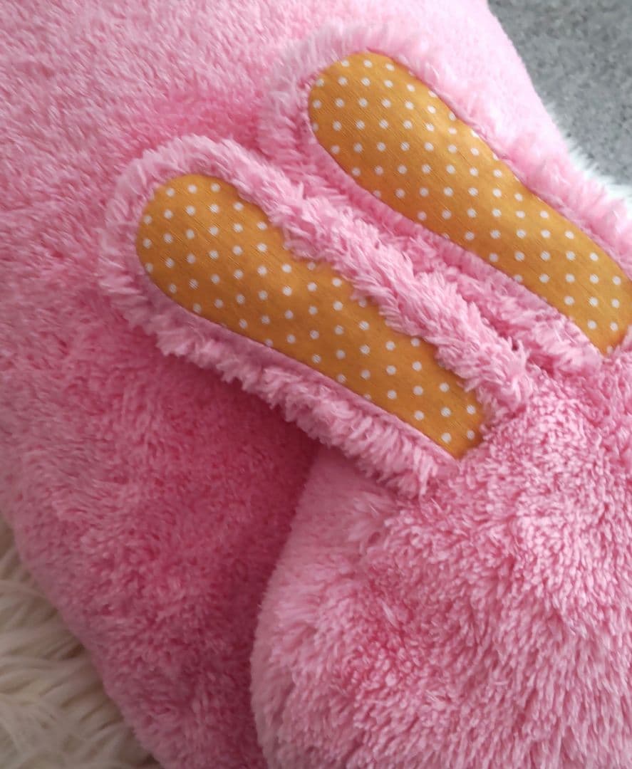 うさぎ　クッション スリーピングアニマル　ピンク 抱き枕 約55㎝