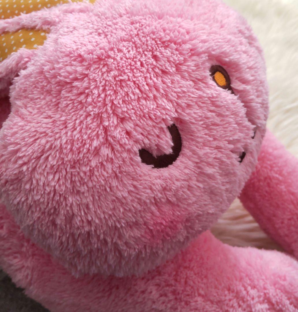 うさぎ　クッション スリーピングアニマル　ピンク 抱き枕 約55㎝