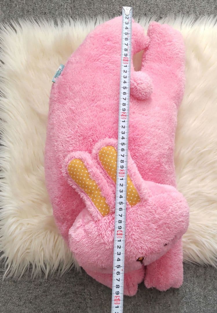 うさぎ　クッション スリーピングアニマル　ピンク 抱き枕 約55㎝