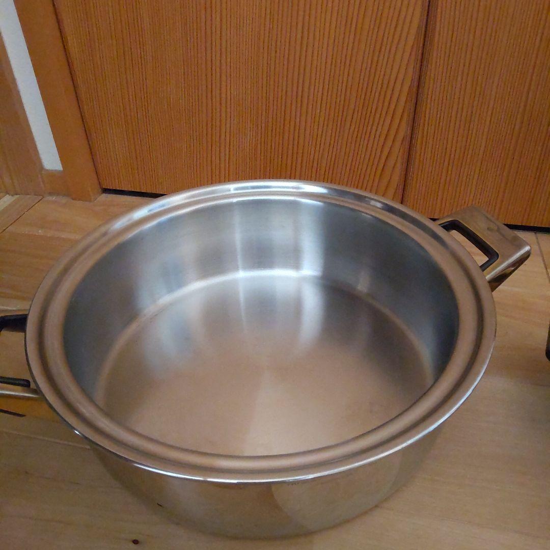 タッパーウェア レインボークッカー 浅鍋&深鍋　両手鍋セット