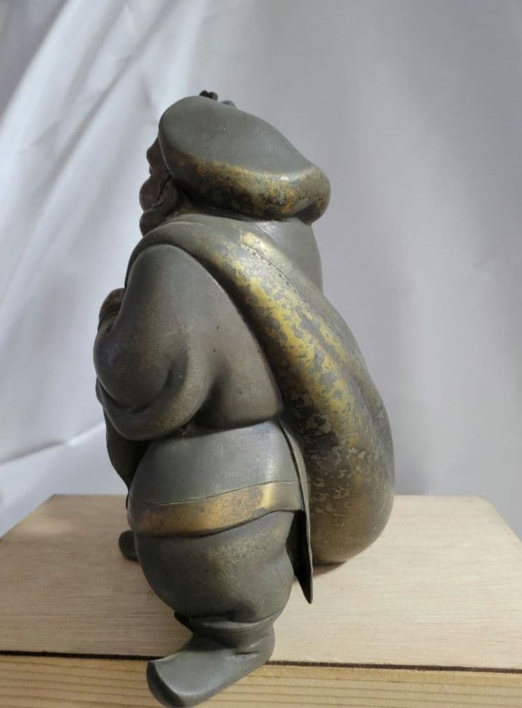 ヴィンテージ品　大黒天の銅像　縁起物