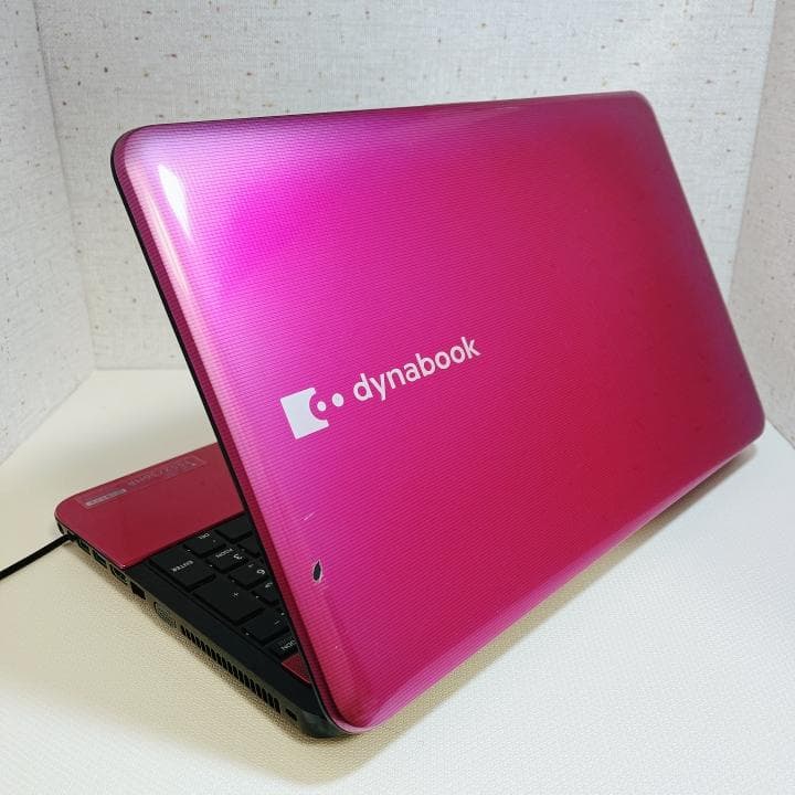 おしゃれなルビーロゼ✨東芝ノートパソコン｜爆速SSD512GB｜カメラ付き