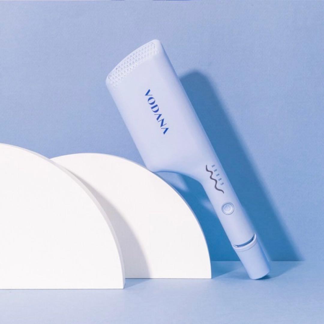 VODANA]VODANAトリプルフローウェーブアイアン40mmクリーミーブルー