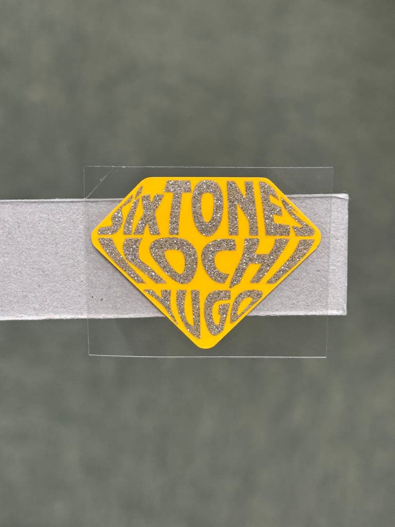 みかち 　ミニうちわ文字　ステッカー