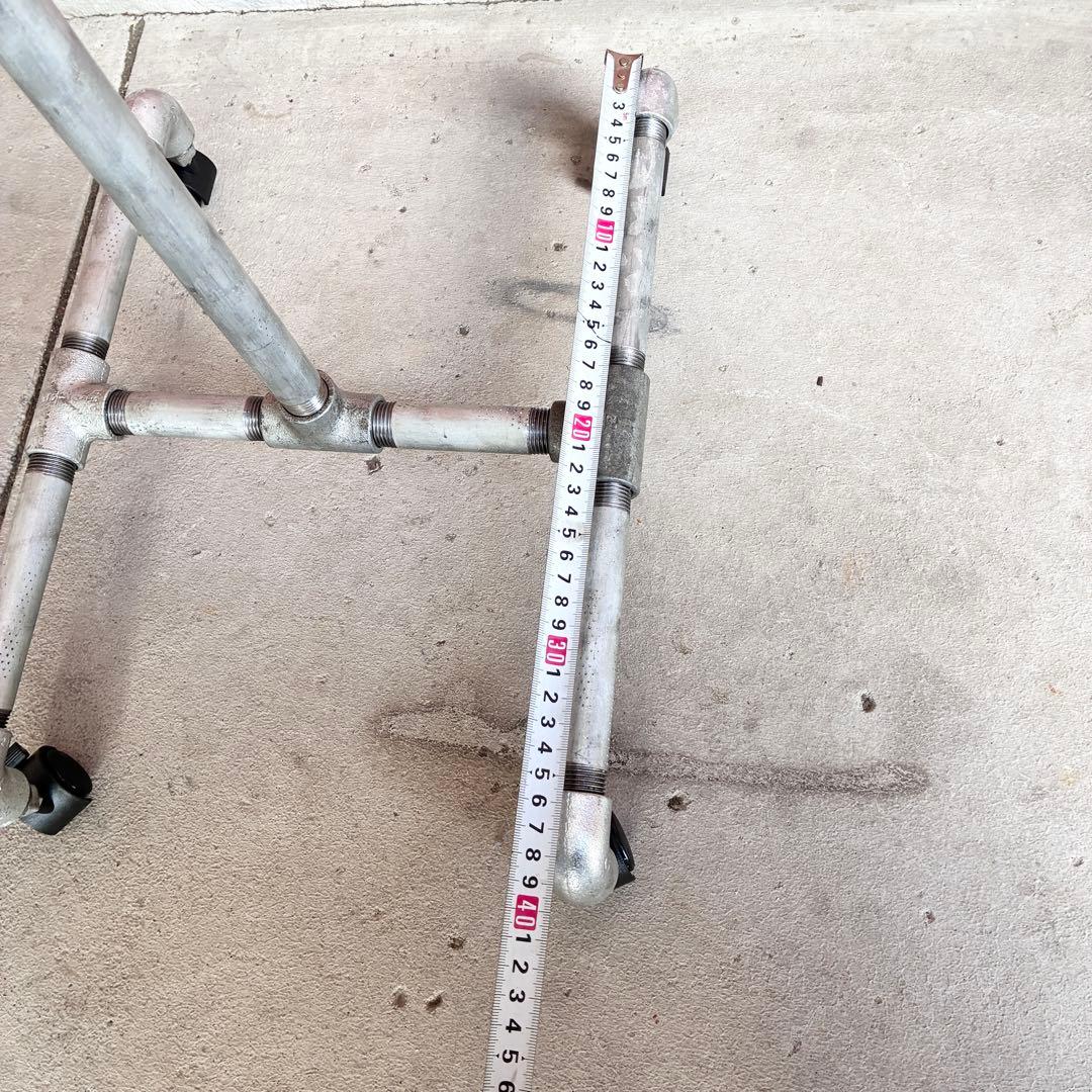 T字 ハンガーラック インダストリアル 鉄製 配管パイプ 無骨 シャビー 男前