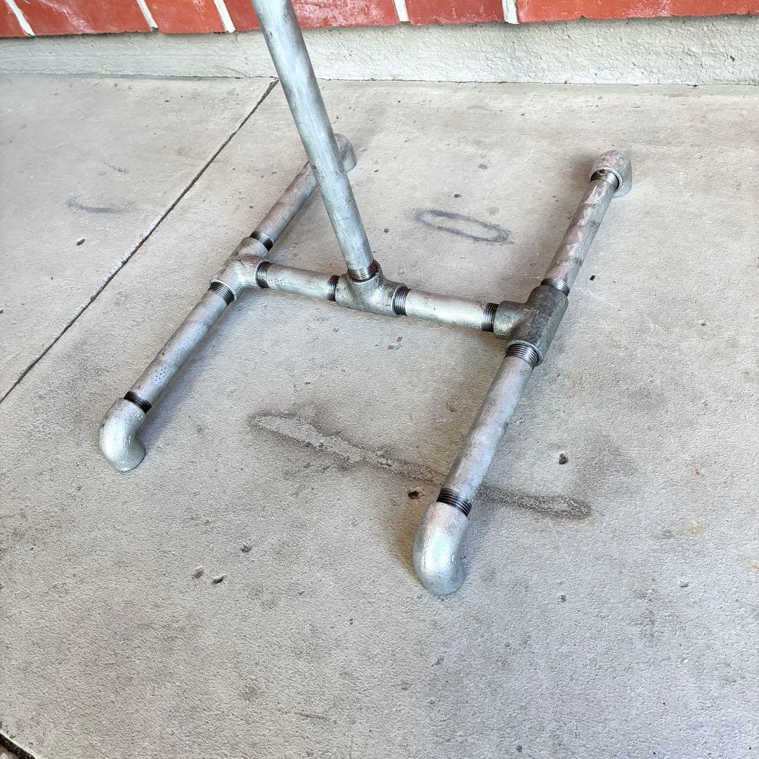 T字 ハンガーラック インダストリアル 鉄製 配管パイプ 無骨 シャビー 男前