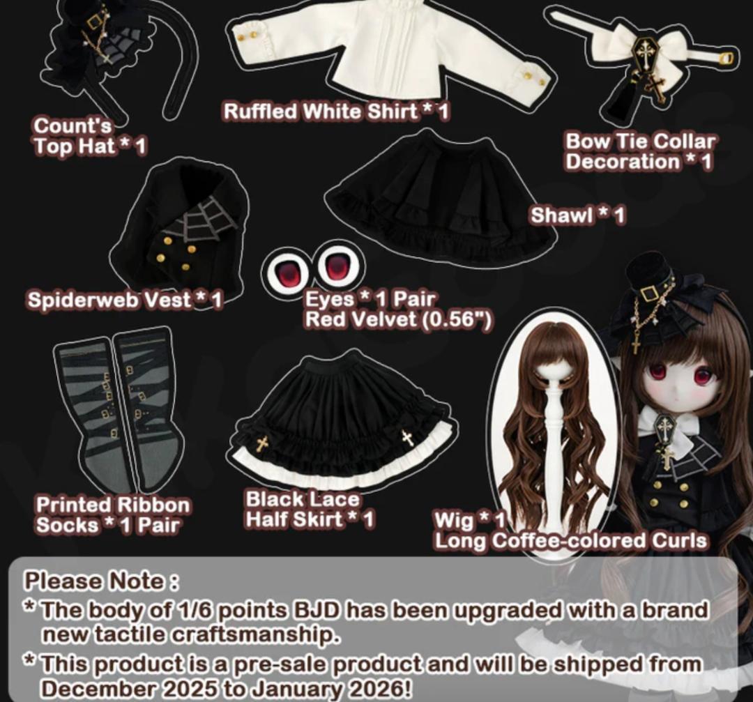 TinyFox 吸血鬼女伯爵 パンドラ 1/6スケールドール　アクスタ付き