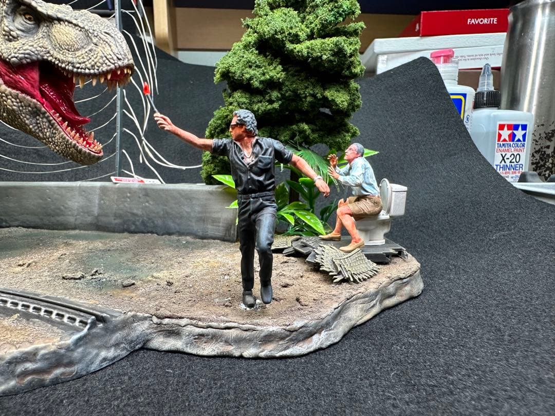 エクスプラス 1/35 ジュラシック・パーク プラモデル完成品