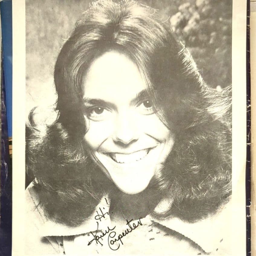 Carpenters70年代当時物サイン入ポートレート2枚ファンレター返信品希少
