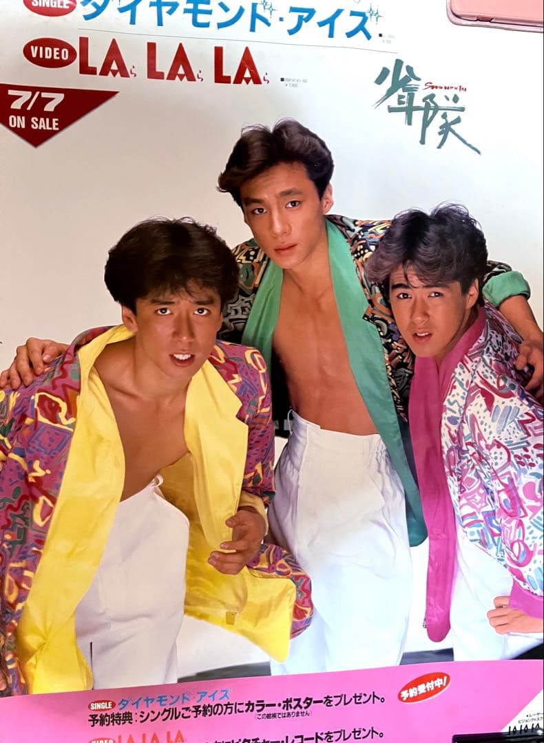 少年隊 ダイヤモンド・アイズ宣伝ポスター非売品⭐︎