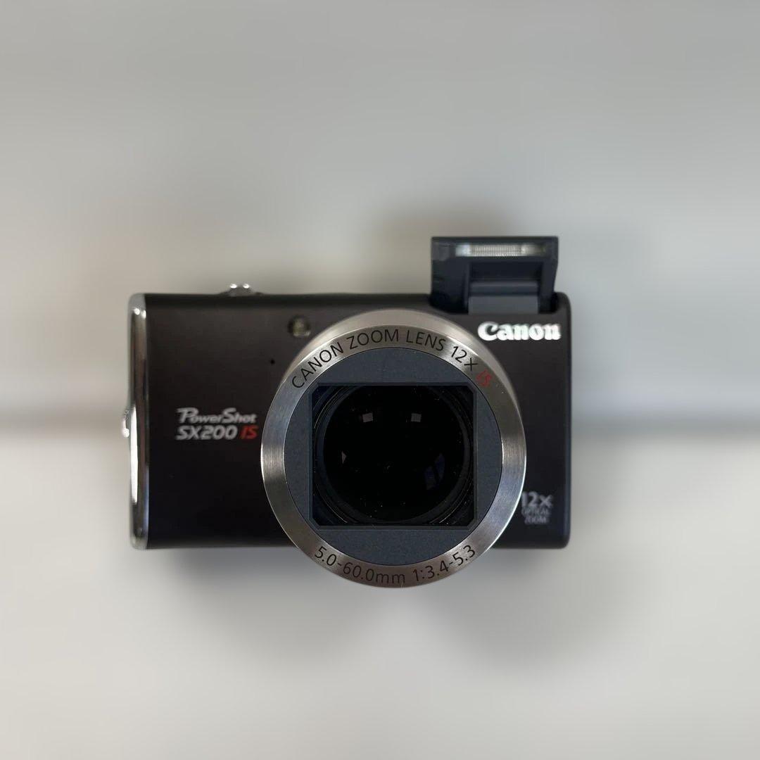 【美品】Canon キヤノン PowerShot SX200IS ブラック