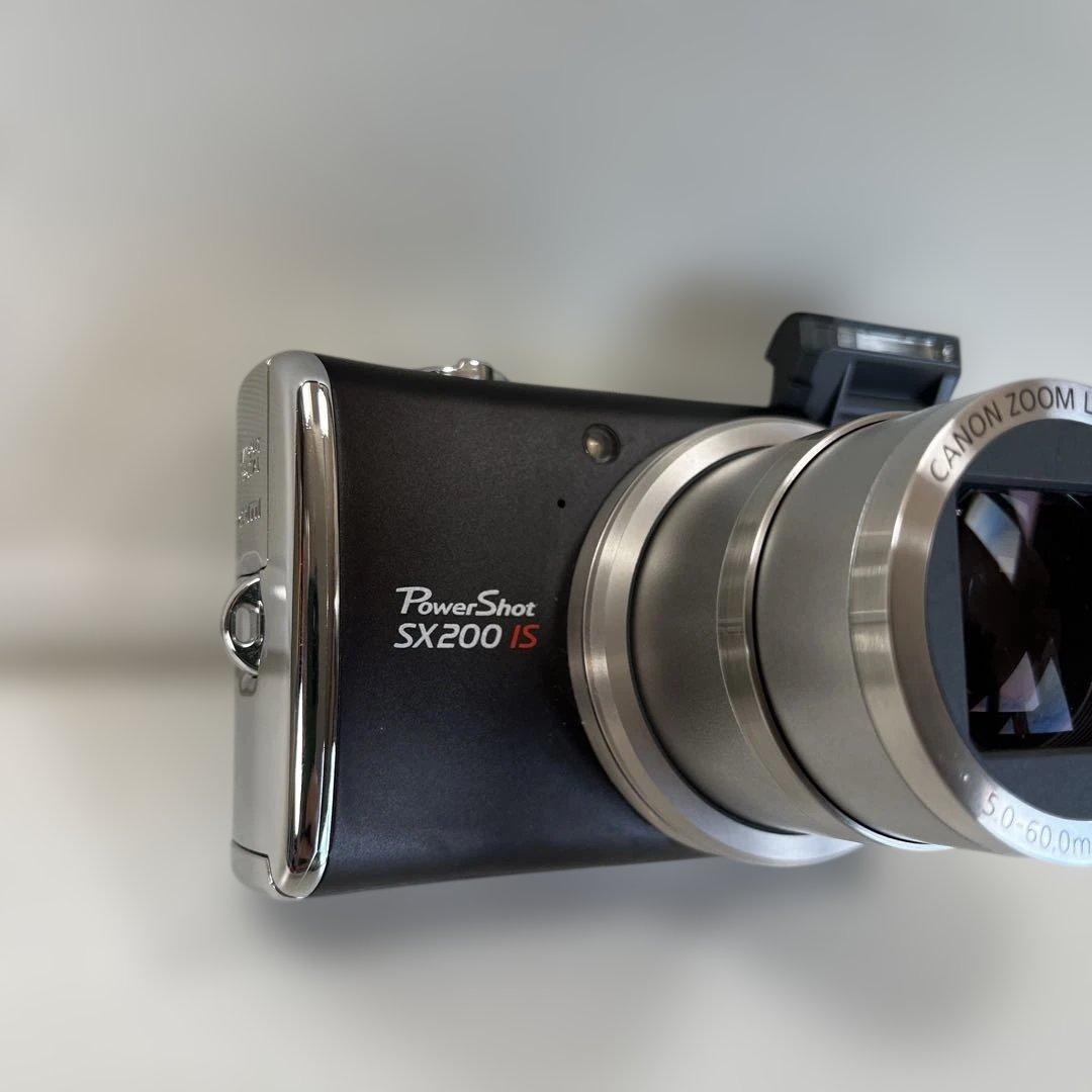 【美品】Canon キヤノン PowerShot SX200IS ブラック