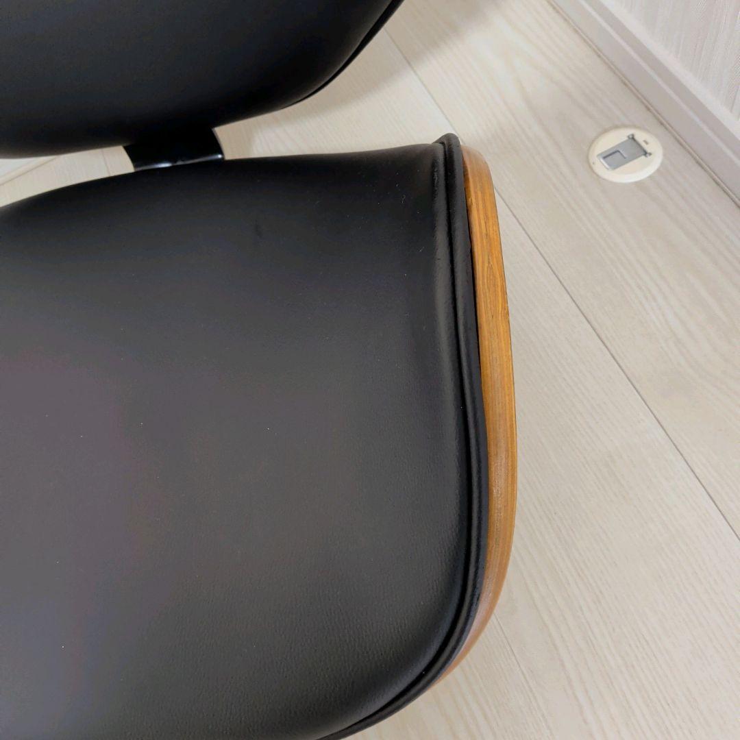 【美品】DORIS ドリス 座椅子 回転座椅子 ラウンジチェア 木目柄