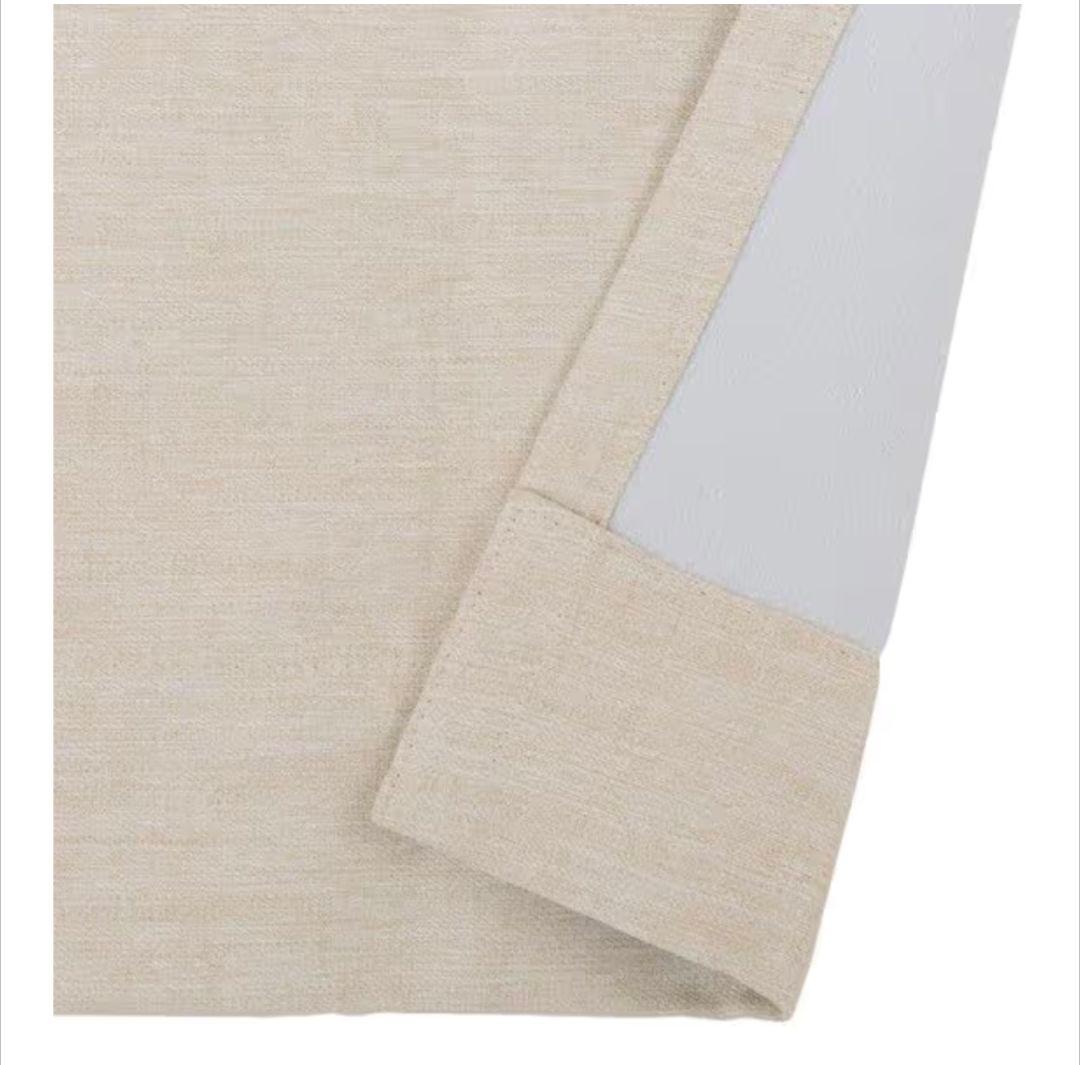 ニトリ　アクト　ベージュ　ドレープカーテン